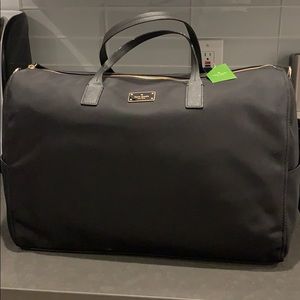 Kate Spade black duffel bag